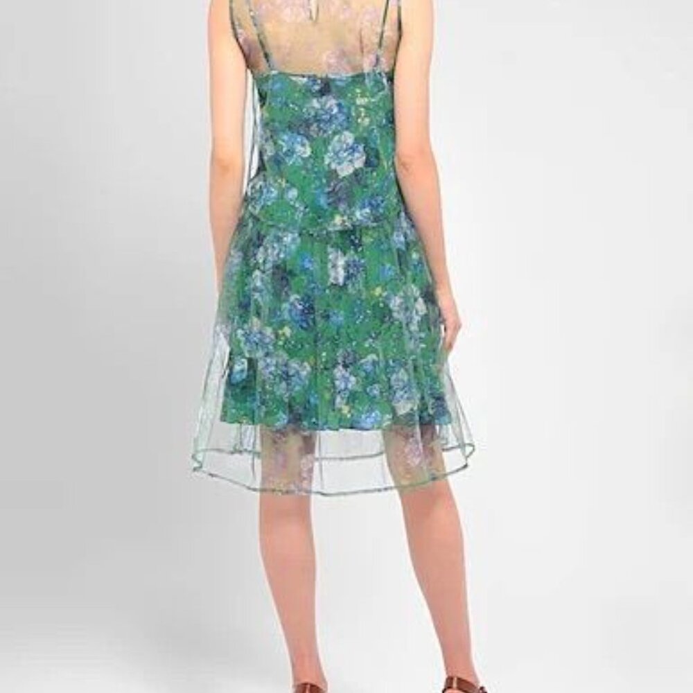 ERDEM GREEN FLORAL DRESS - Picture 3 of 3